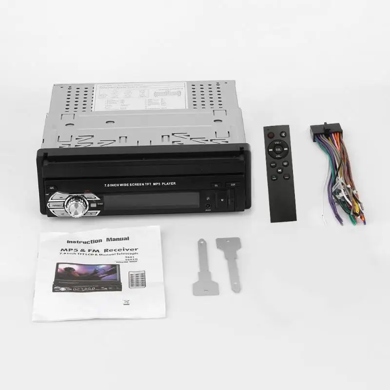 " SWM 9601G Модернизированный автомобильный стерео MP5 плеер Navi RDS AM FM радио MP5/MP3 плеер черная Автомобильная электроника Bluetooth