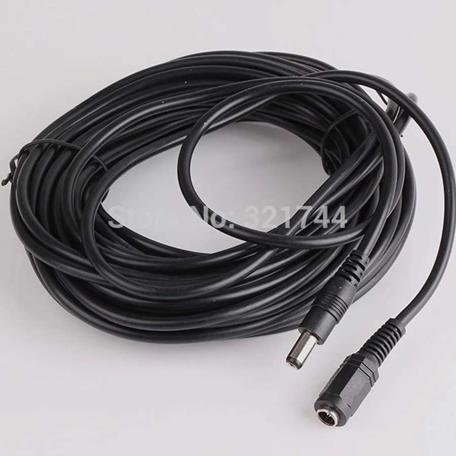 5,5x2,1 мм/5,5*2,1 22AWG источник питания постоянного тока штекер Удлинительный кабель мама-папа шнур 10 метров для камеры видеонаблюдения