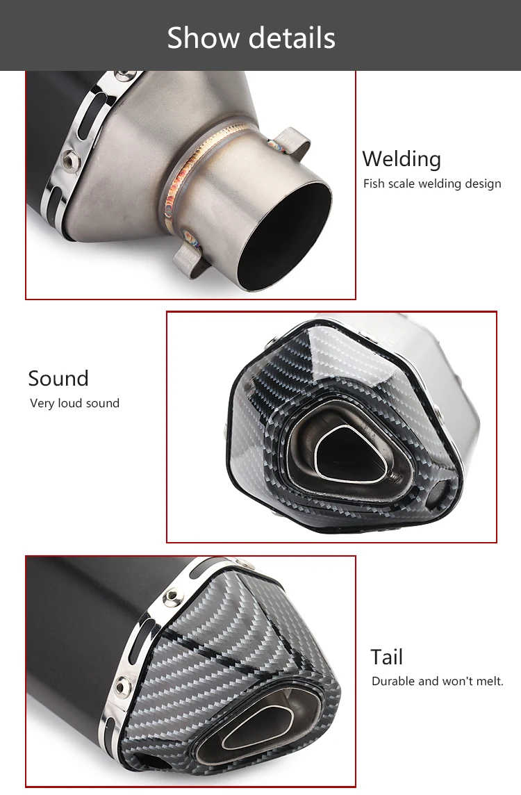 Akrapovic выхлопная труба мотоцикла дБ убийца для honda shadow 600 suzuki gsxr 600 honda cbf 125 suzuki gsx s 750 yamaha r1