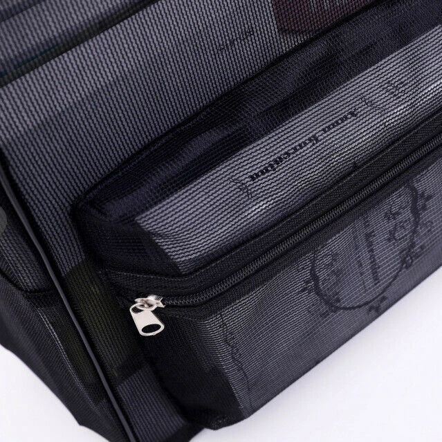 Сетчатый складной рюкзак для мужчин и женщин прозрачная школьная сумка книг