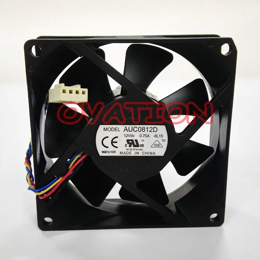 Вентилятор охлаждения для Delta AUC0812D 8 см 80 мм 12 В 0 7a 4 контактный pwm Dell P/N чехол