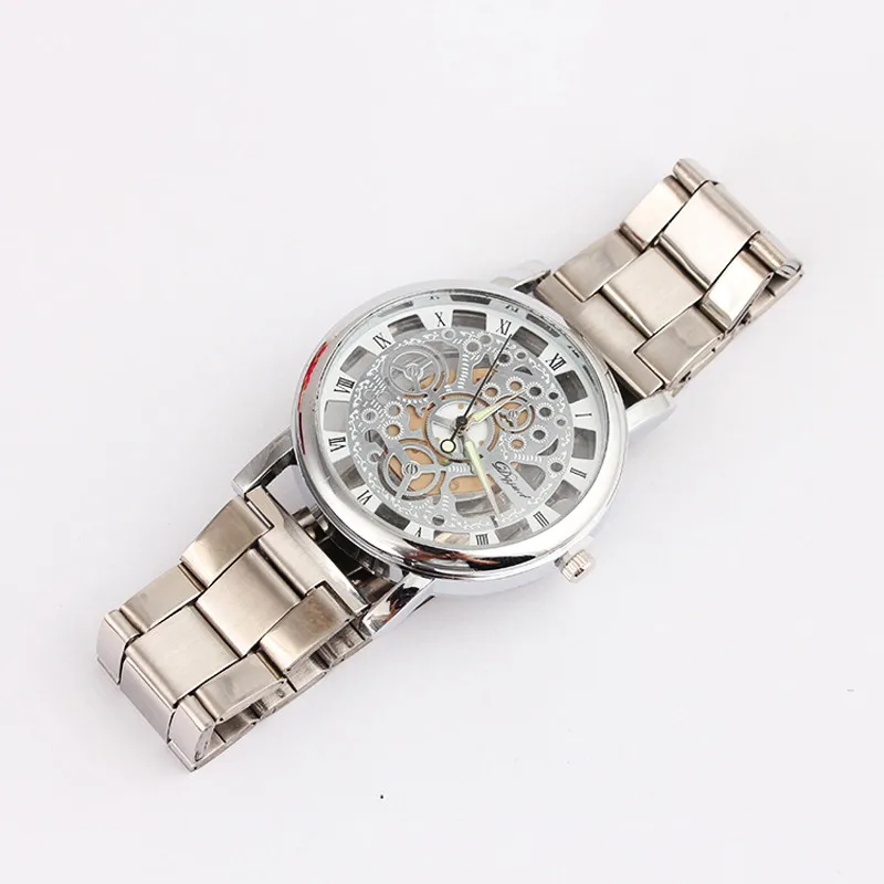 2016 новое поступление модные мужские механические часы со стальными полосками