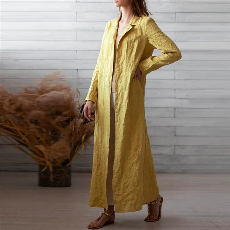 Женское платье кардиган JAYCOSIN длинное большого размера с длинным рукавом для