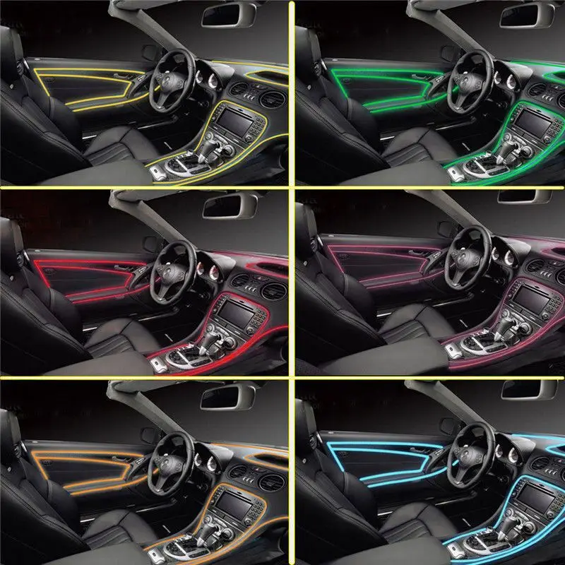 Светодиодсветильник RGB лента для салона автомобиля 12 В|Декоративная лампа| |