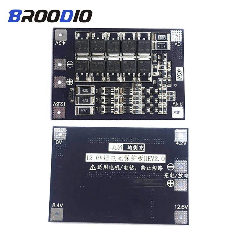 BMS 3S 4S 40A 50A 18650 lifepo4 железо фосфат литиевая батарея защита эквалайзер плата BMS 3,2 в 3,7 балансир с сбалансированным