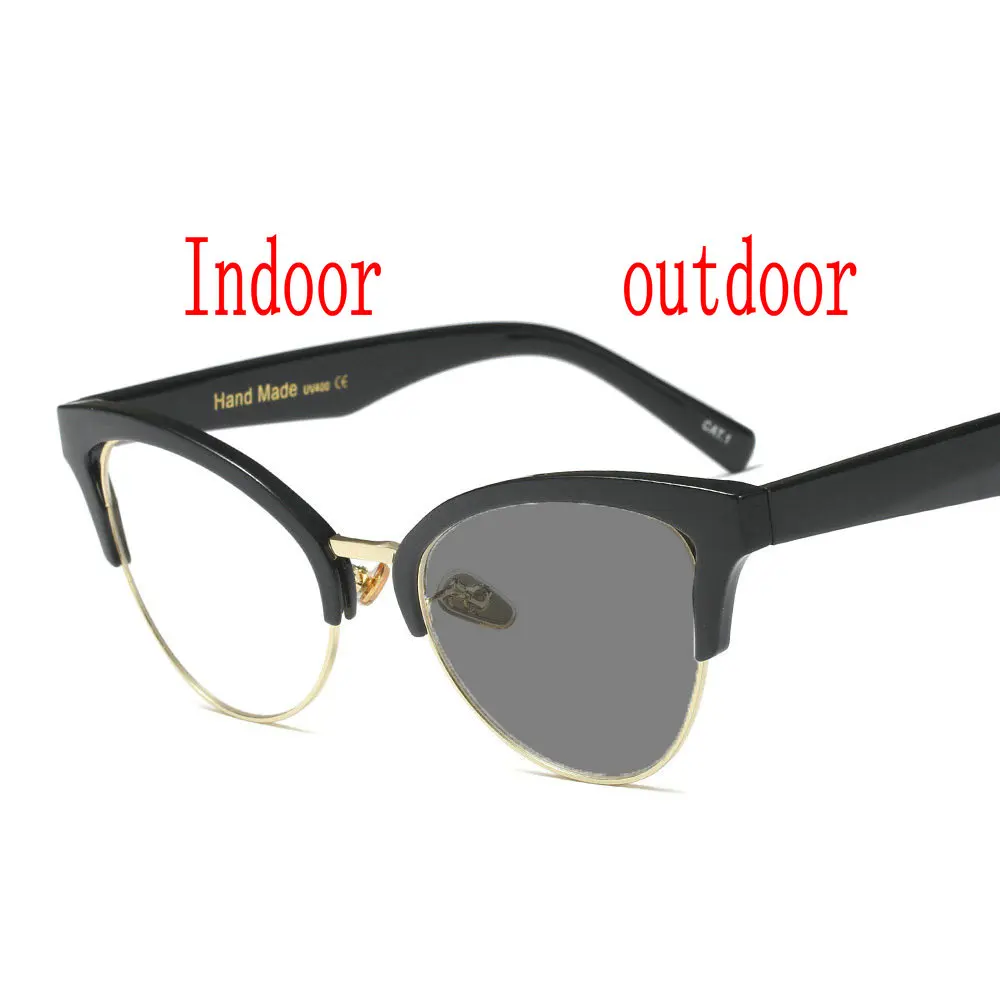 Cat близорукость фотохромные солнцезащитные очки готовой Для мужчин женщин