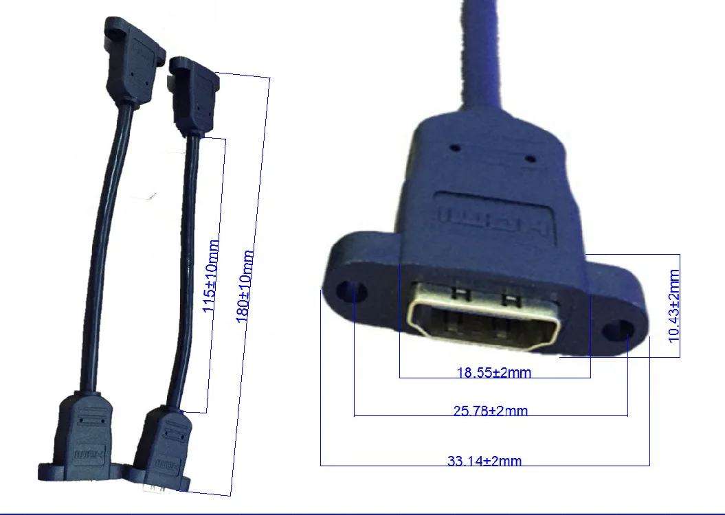 Панель стены с резьбовое отверстие HD шин специальный кабель может быть