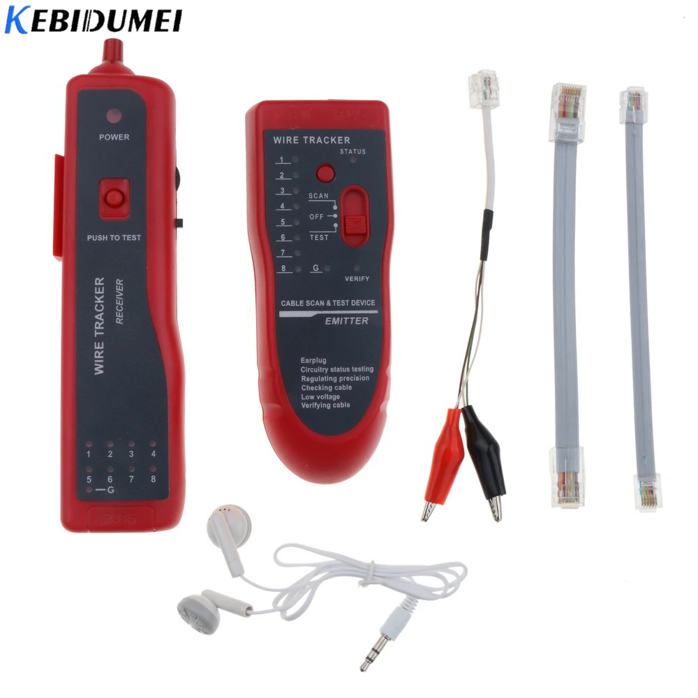 Kebidumei высококачественный тестер телефонной сети RJ45 RJ11 кабельный трекер