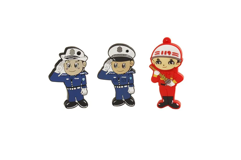 SHANDIAN Новое поступление полицейский человек usb флэш-накопитель traffice police pendrive 4 ГБ 8 ГБ 16 ГБ 32 ГБ 64 ГБ подарочная карта памяти