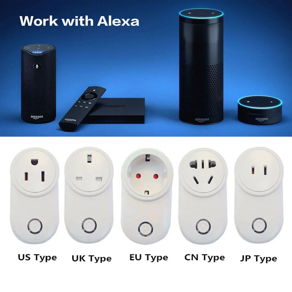 Timethinker Ewelink Wifi Switch Work for Alexa Echo Google Home IFTTT Smart Socket EU UK AU US Type Wireless APP Remote