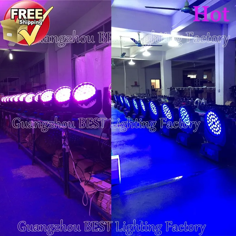 Высокое качество сценический светодиодный zoom wash 36x12 Вт rgbw 4в1 wash zoom moving head светильник f светильник чехол