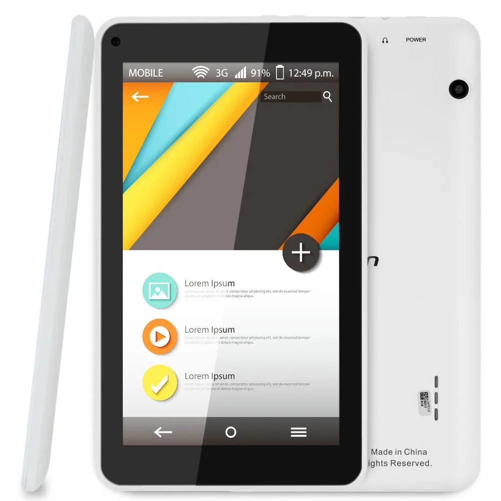 Best ребенок подарок 7 дюймов Aoson M751S-BS Планшеты PC 4 ядра Android 8 ГБ 1024*600 Dual Cam WI-FI Bluetooth fm