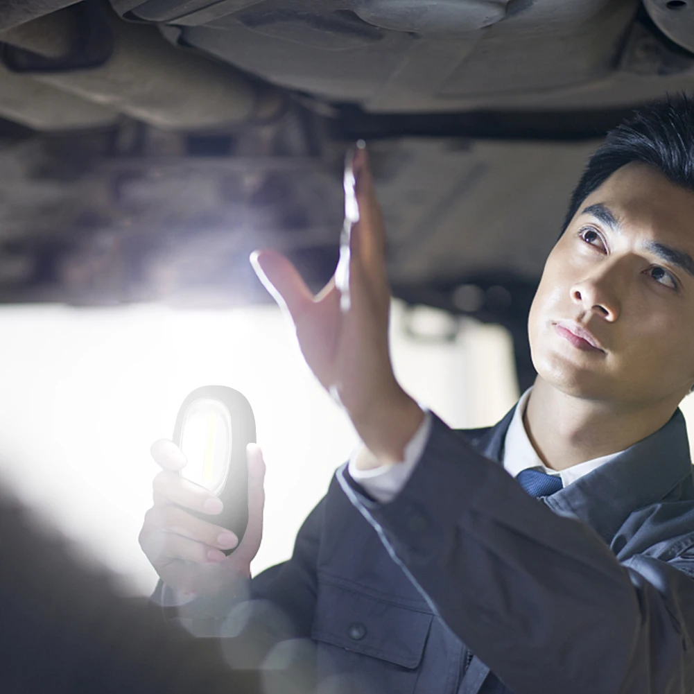 Фонарик для осмотра магнитный складной ручной инструмент гаража походов 3