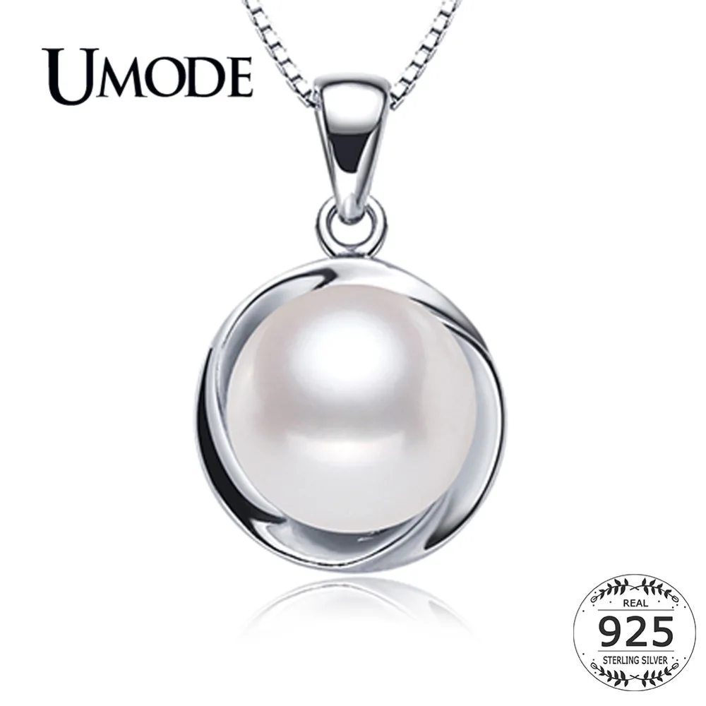 Ожерелье женское из серебра 925 пробы с натуральным жемчугом|pearl pendant necklace|necklaces for