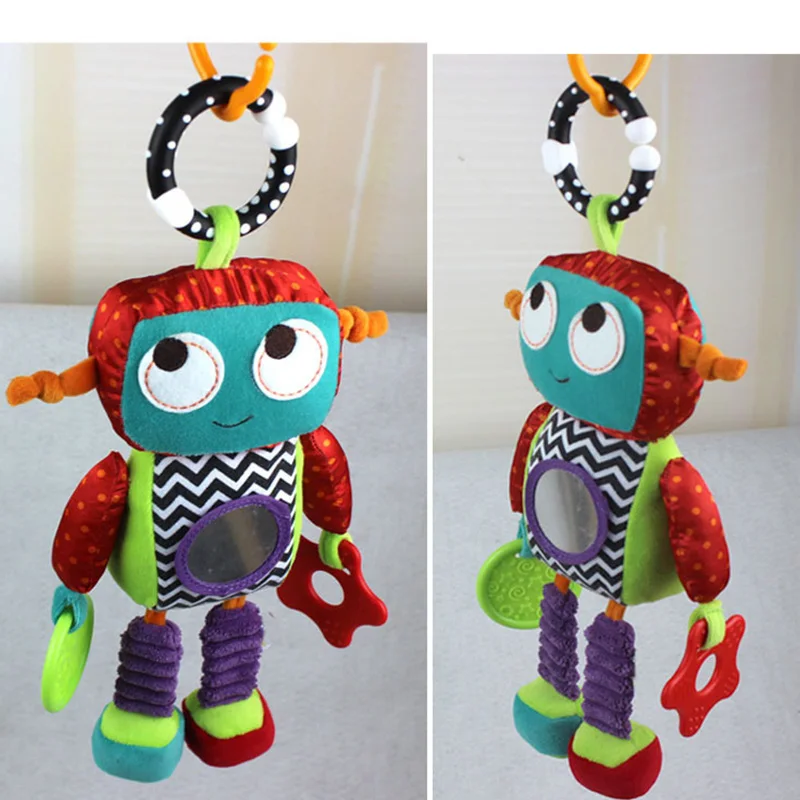 Милый робот кукла для младенцев игрушки Bebe мобильная детская коляска игрушка