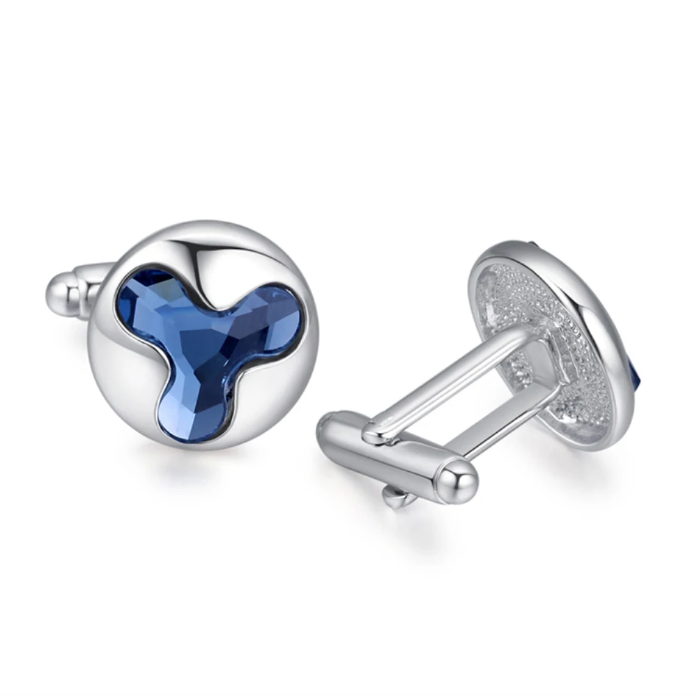 2018 Горячая продажа цветок запонки для мужчин с кристаллами от swarovski хорошо