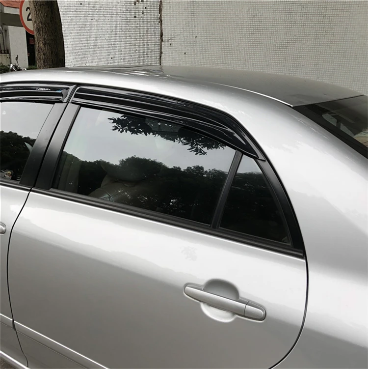 Для Защитные чехлы для сидений, сшитые специально для Toyota Corolla Пластик оконный козырек Vent Оттенки Защита от солнца Дождь Отражатель гвардии для Corolla Авто аксессуары 4 шт./компл. 2006-2013