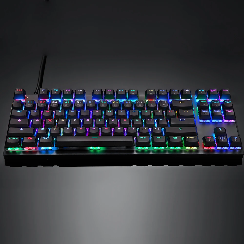 Оригинал Motospeed K82 USB Проводная Механическая клавиатура игр с RGB Подсветка