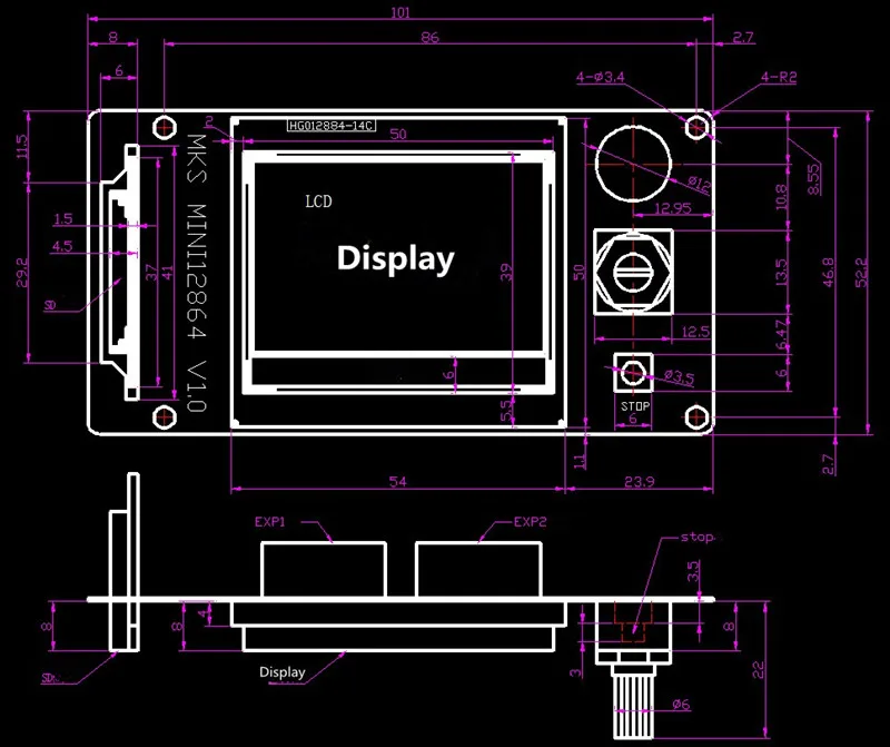 Полноцветный сенсорный 3D-принтер TFT28 V2.0 Обнаружение переключения питания