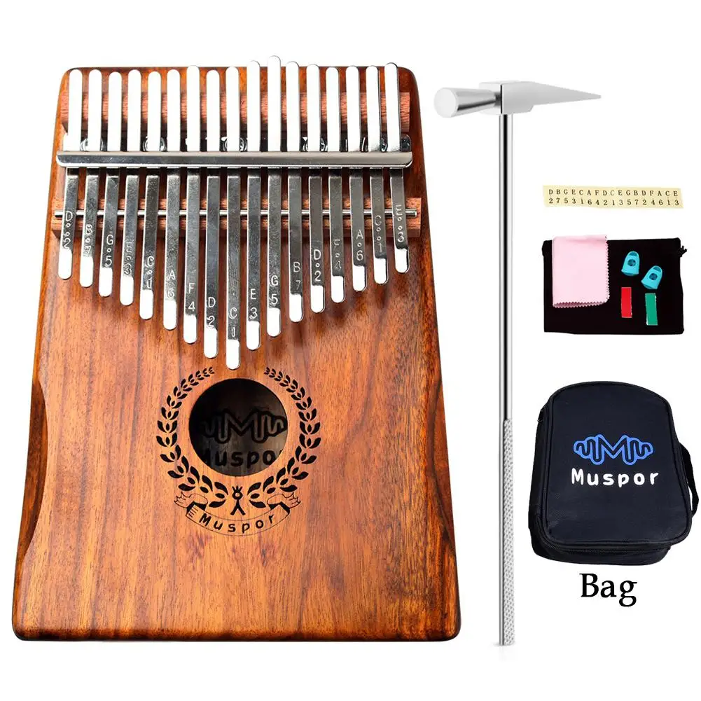 Muspor 17 клавиш EQ kalimba Mbira Sanza Acacia кончики пальцев фортепиано Связь Динамик пикап с