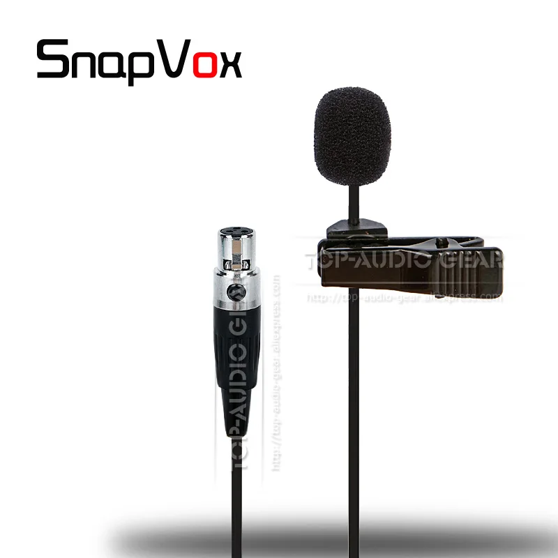 3 контактный мини Микрофон XLR TA3F Lavaliar с зажимом для галстука микрофон