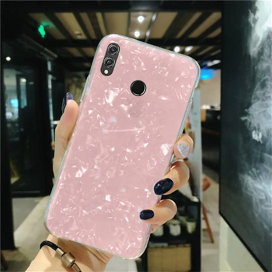 Блестящий чехол из ТПУ для телефона Huawei P Smart 2019 прозрачный мягкий huawei honor 10