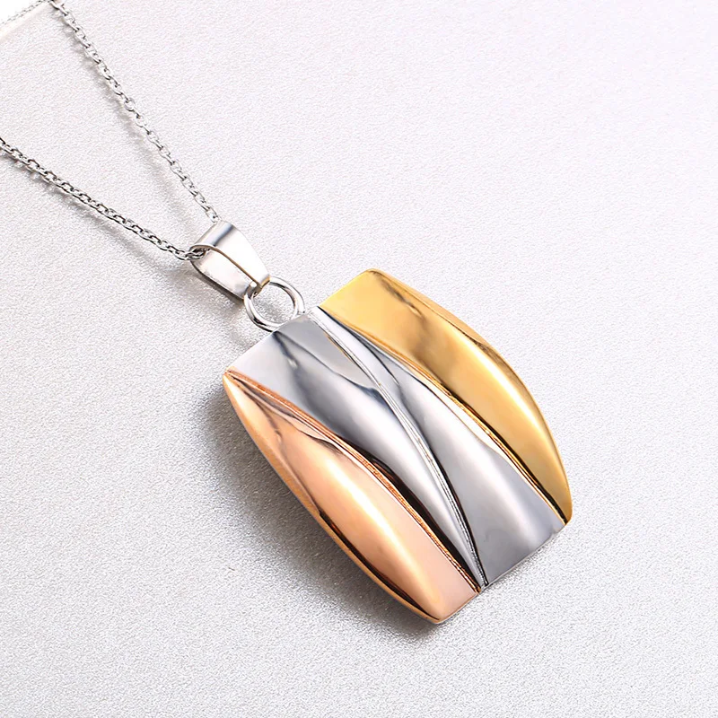 RIR модные квадратные ювелирные наборы из нержавеющей стали для свадьбы помолвки