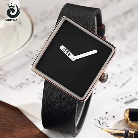 golden black Fashion Extreme Minimalist Watch Women Wrist Watches Ladies Square Quartz Dress Womens Clock Luxury Relogio Feminino Dropship - Цвет: golden black