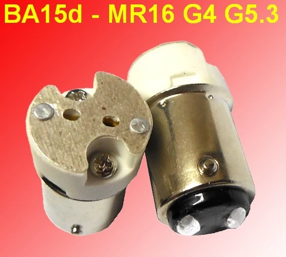 B15 B15D BA15D 1157 lamp socket holder convert to MR16 G4 G5.3 base lamp holder converter adapter