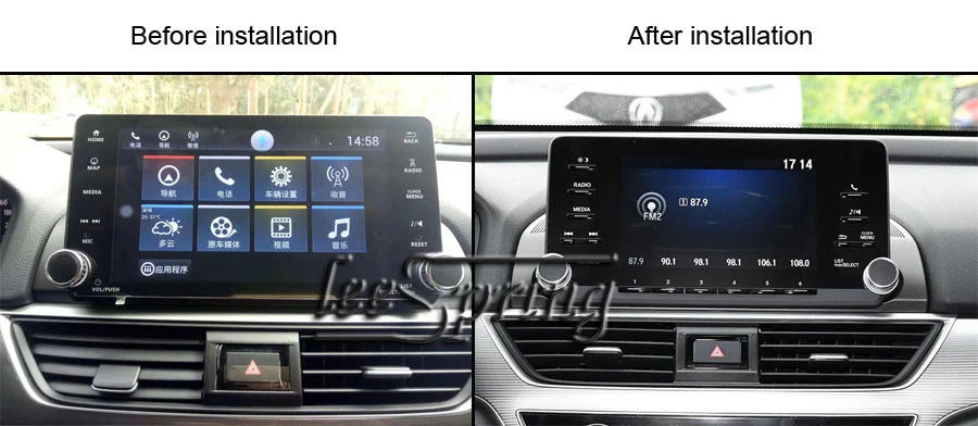 Обновленный автомобильный щиток Android 4,4 автомобильный медиаплеер для Honda Accord 10() gps Ram 1G Rom 16G