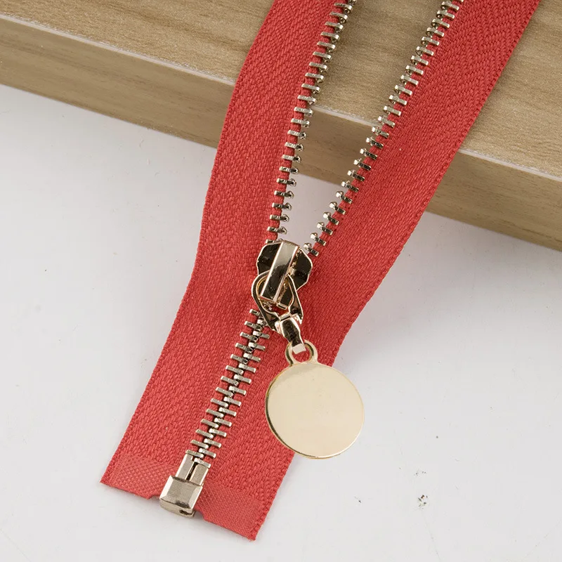 redgold 5#1 шт. автоматический замок 85 см открывающиеся Металлические молнии 5# пуховик пальто юбка молния для шитья молния ремонтные комплекты DIY аксессуары для одежды - Цвет: redgold