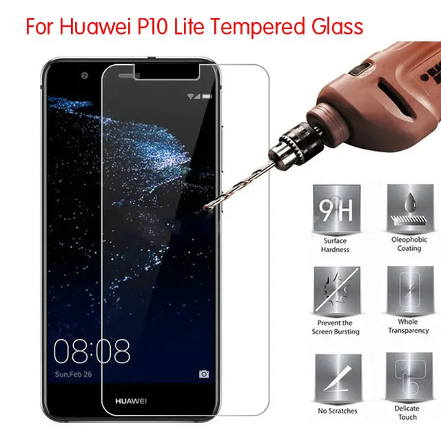 Huawei P10 lite Экран протектор huawei облегченное закаленное стекло СПС P10Lite Стекло Lite/Nova