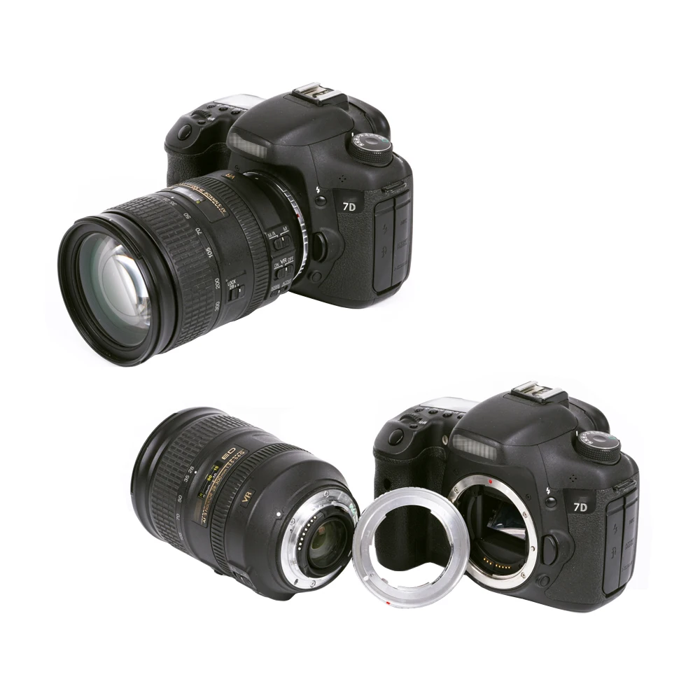Адаптер для фотообъектива фотоаппарата Nikon AI EOS F Canon EF Camera AF Confirm Ring DSLR Camera|Адаптеры
