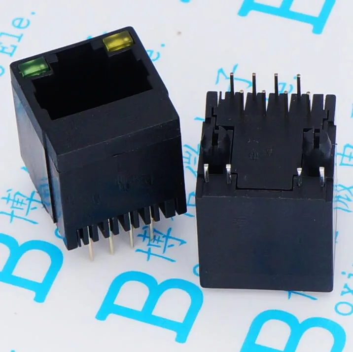 RJ45 Вертикальная материнская Сетевая розетка пластиковый материал со светодиодными лампами 10 шт./лот|material| |
