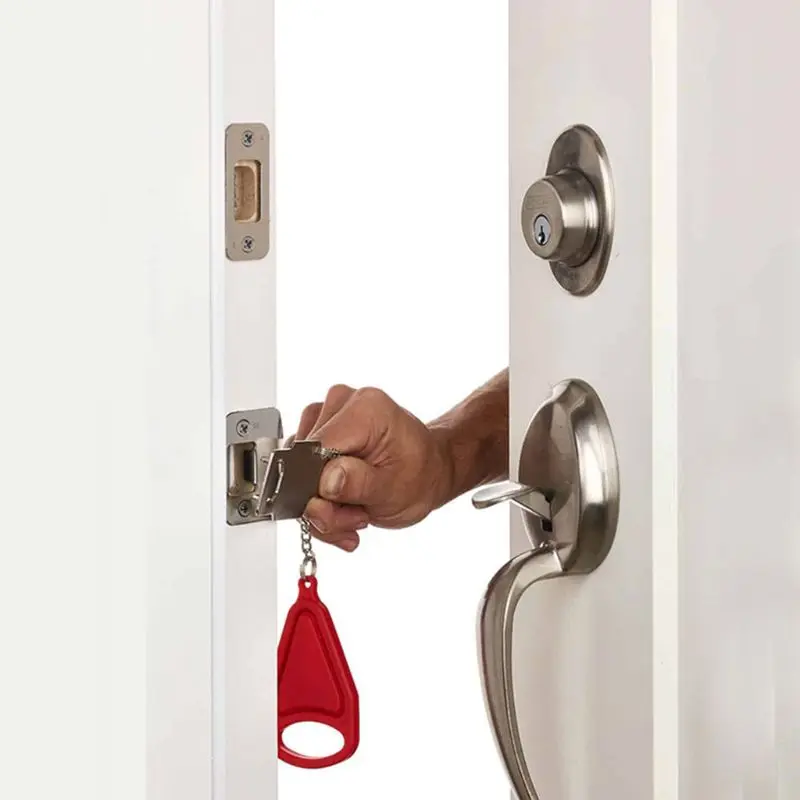 Портативные гостиничные дверные замки для самозащиты стопа путешествий|Дверные