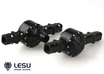 LESU CNC Металлический Корпус задней оси для Модель Tamiya 1/14 RC автомобиль трактор