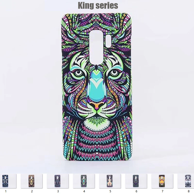 Жесткий чехол из поликарбоната с принтом головы животных короля леса для Samsung Galaxy