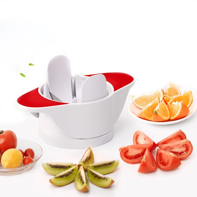 Пластиковый резак для фруктов и овощей помидор яблоко разделители нож кухонный