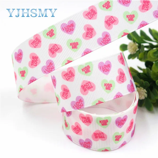 G-18616-508 YJHSMY G-18616-502, 10 ярдов, 25 мм мультфильм печатных корсажные ленты, DIY ручной работы аксессуары для волос материал свадебный подарок обёрточная бумага - Цвет: G-18616-508