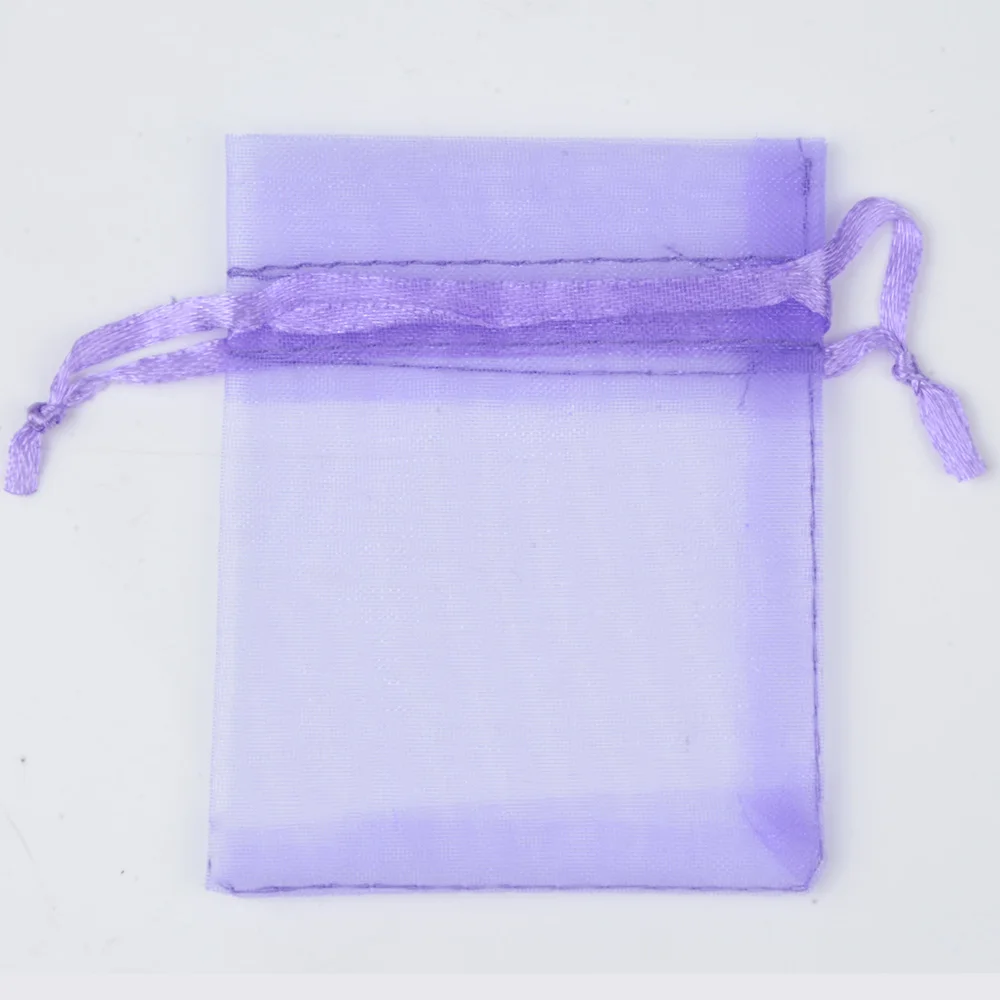 No.4 violet 200 шт./пакет 15x20 см 17x23 см(20x30 см выбор 21 Цвета органза сумки складные подарочные сумки и чехлы - Цвет: No.4 violet