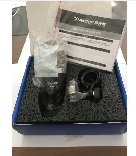 Высокое качество Alctron MC410 конденсаторный микрофон конденсатор с алюминиевой крышкой, Кардиоидная с большой диафрагмой конденсаторный микрофон записи для компьютера