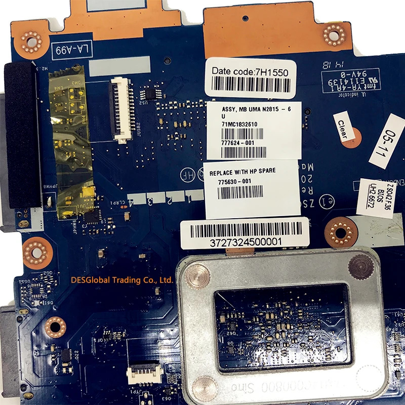 775630-001 777624-001 материнская плата для HP 14R 14-R 240 246 G3 240-g3 Материнская плата ноутбука ZS040 LA-A995P N2815 SR1SJ полностью Тесты