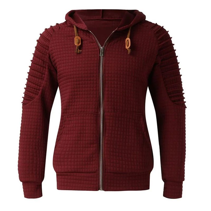 Disputent2019 Осень Зима Новая мужская мода сплошной цвет полная молния Сетка Текстура