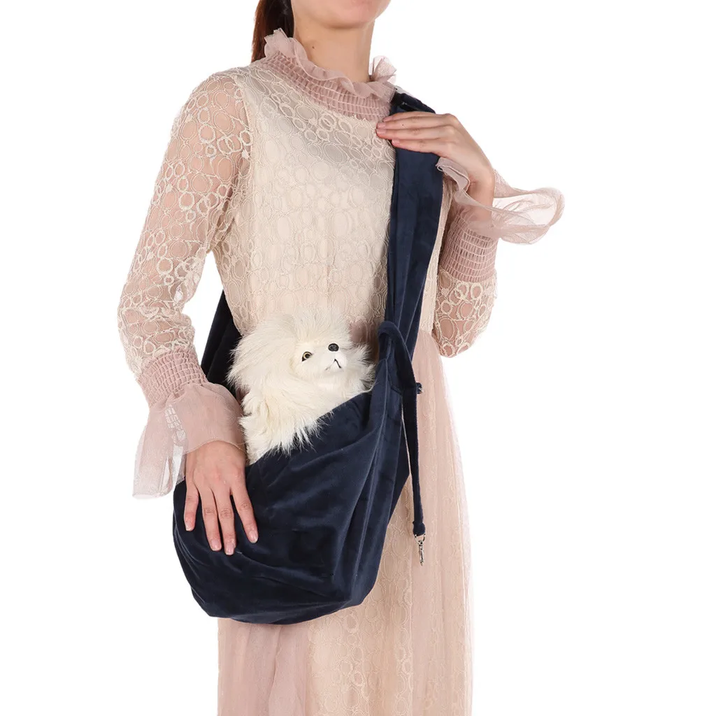 Переносная сумка для маленьких собак и кошек регулируемая воздухопроницаемая