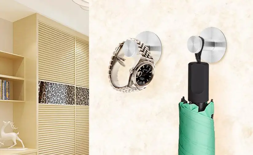 1 шт. нержавеющий 3 м липкий крючок без повреждений для двери ванной кухни бара