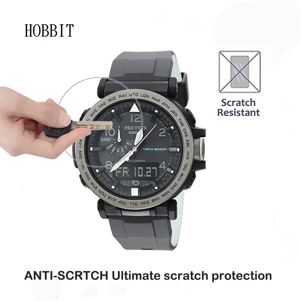 2 упаковки для Casio PRG 650 / 260 500 600 0 3 мм 2.5D 9H прозрачное закаленное стекло Защита