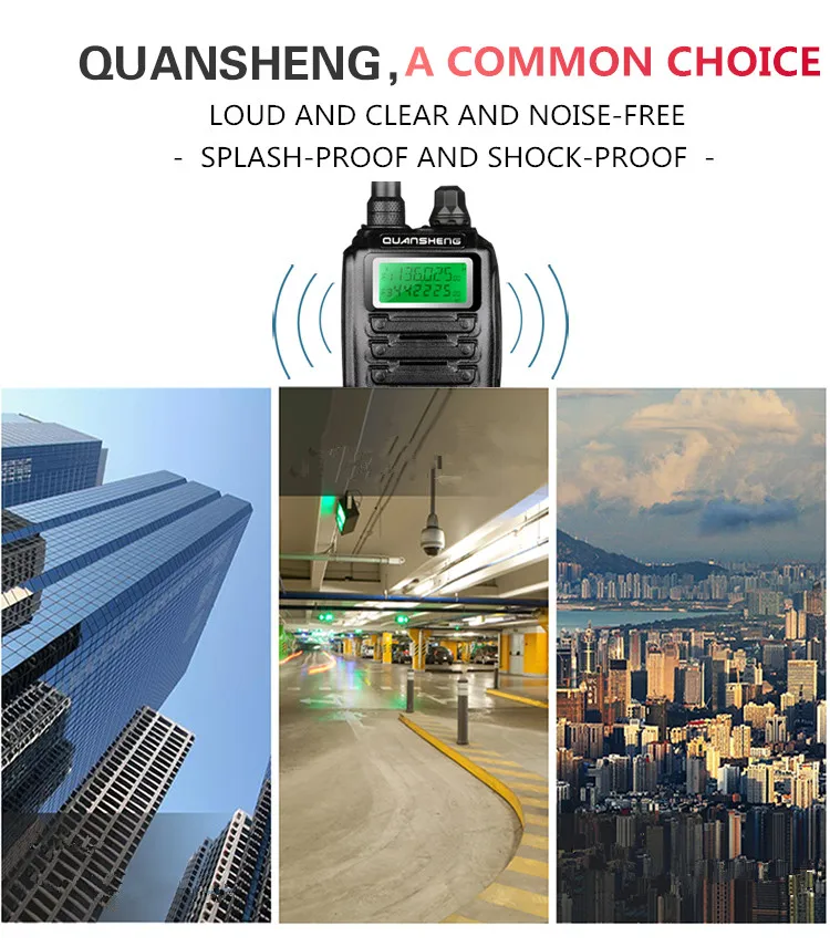 Высокое качество QUANSHENG TG-UV2 Ham Радио Двухдиапазонная 5 Вт QUANSHENG TG UV2 УКВ мощная рация с FCC CE сертификацией