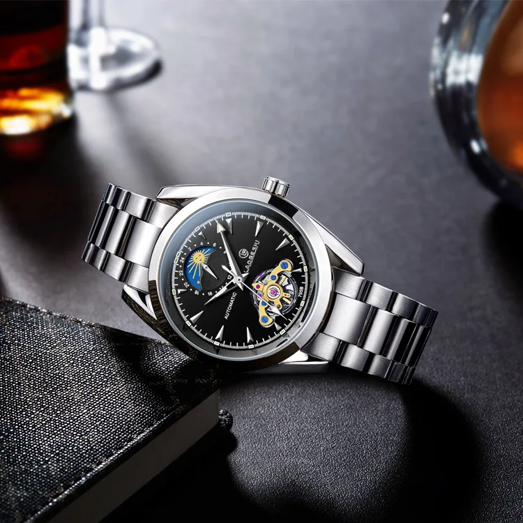 Часы наручные Laogeshi Мужские автоматические брендовые водонепроницаемые