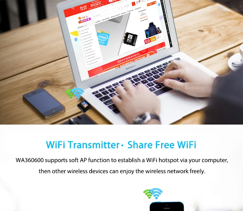 USB Wifi адаптер 600 Мбит/с Беспроводная Wi Fi антенна AC 2,4G/5G Ethernet Сетевая карта двухдиапазонный Wi-Fi приемник 802.11a/g/n/ac для ПК