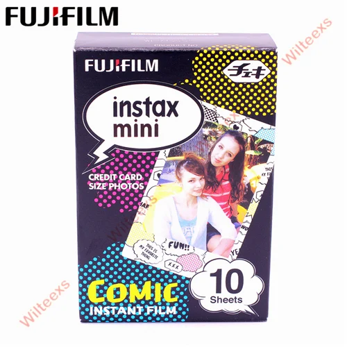 Comic Fujifilm 10 листов фильм монохромный Радуга макарун Микки Алиса для Fuji Instax Mini 7 8 9 50s 7s 90 25 поделиться SP-1 мгновенный - Цвет: Comic